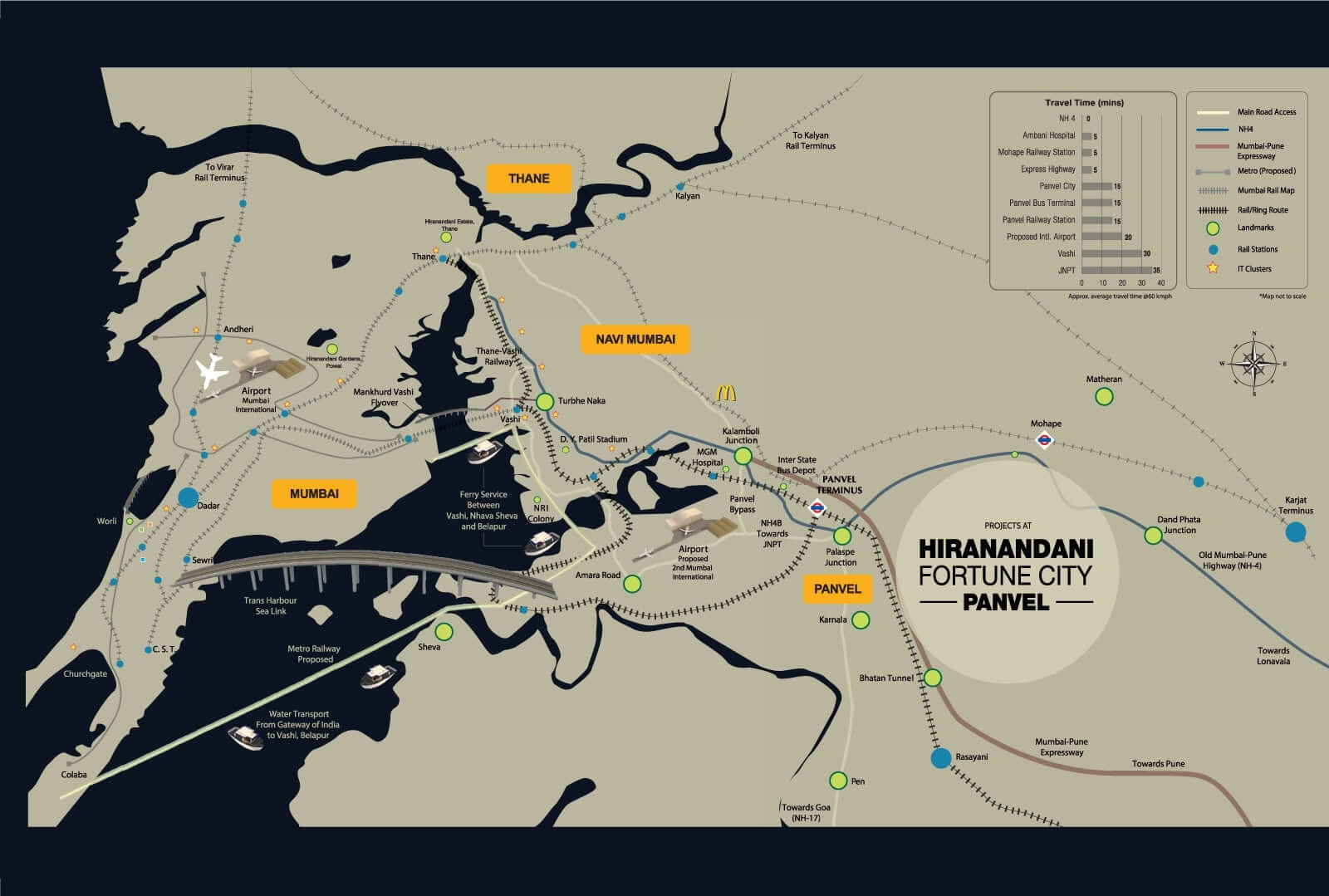 Hiranandani Fortune City Panvel Location